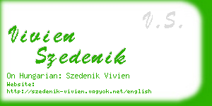 vivien szedenik business card